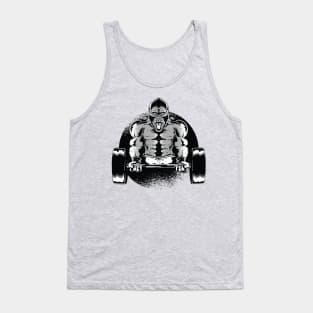 Biceps curl gym gorilla training Tank Top